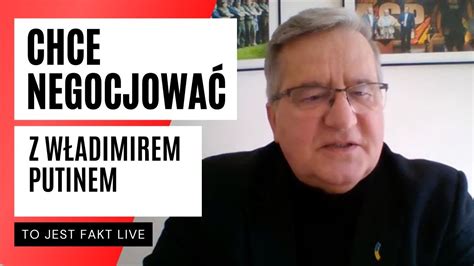 Bronisław Komorowski trzeba NEGOCJOWAĆ Z PUTINEM Ukraina nie