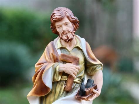 St Joseph Statue 30 Cm Statue Marble Powder Statue 11.8 - Etsy