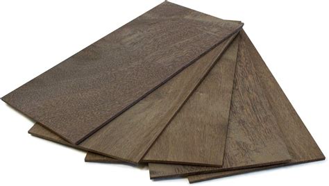 Wodewa Placage De Bois 2mm Lot De 5 Plaques 30x14cm Sucupira Feuille