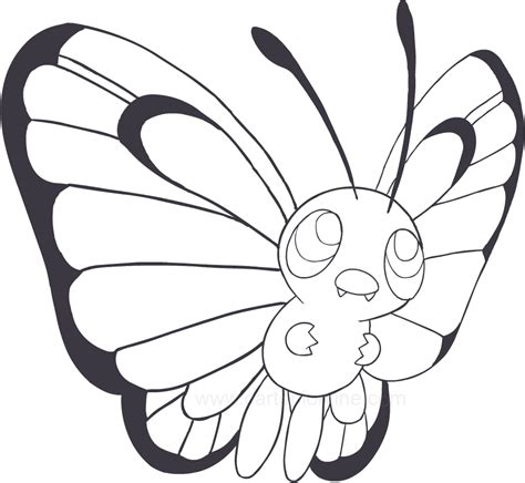 Butterfree Coloring Pages