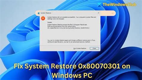 System Restore Not Working After Windows Update