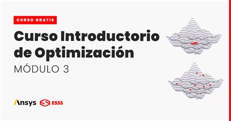 Curso Introductorio de Optimización Módulo 3 ESSS