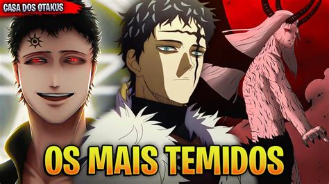 Os Vil Es Mais Fortes De Black Clover Youtube