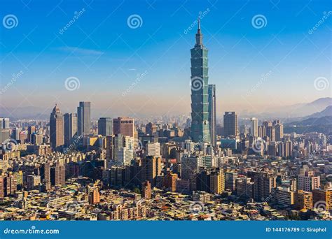 Cidade Bonita De Taipei Da Constru O Da Arquitetura Imagem De Stock