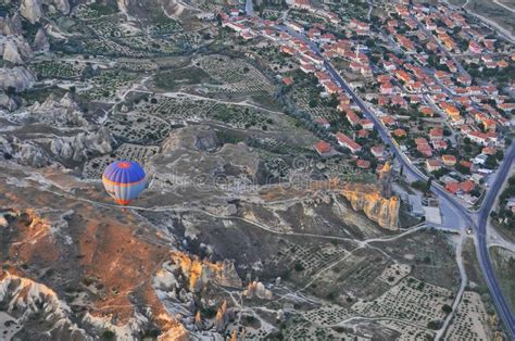 Hot Air Balloon Trip Over The Beauty Of Cappadocia Editorial Stock