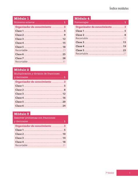 Planificaciones de clases 7 básico Matemática Aptus