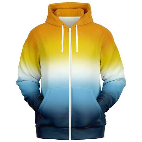 Aroace Pride Ombre Full Zip Hoodie Pride Mode