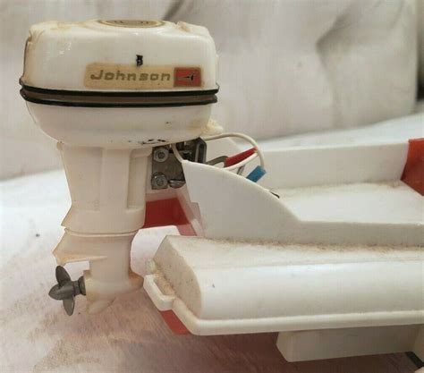 Vintage Johnson 40 HP Toy Model Boat Outboard Motor Values - MAVIN