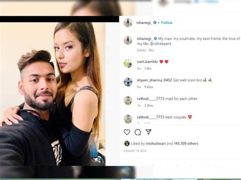 Rishabh Pant Shares Photo After Car Accident Isha Negi Give Lovely