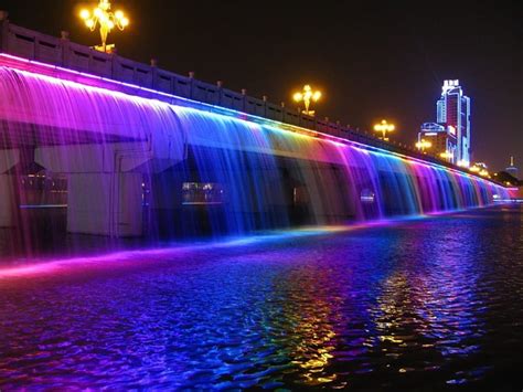 Rainbow Bridge Architecture Rainbows Bridges Bonito Night