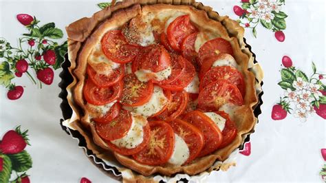 Recette Végé facile et rapide LA tarte tomate mozzarella Recette