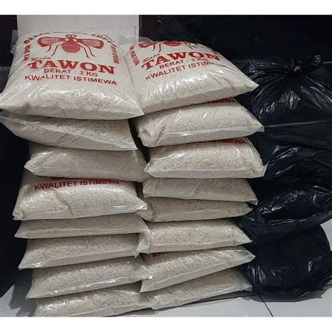 Jual Beras Kepala Super Raja Tawon Kualitet Istimewa 3kg Shopee Indonesia