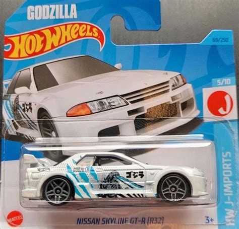 HOT WHEELS NISSAN Skyline GT R R32 Godzilla Short Card 1 64 JDM HW J Imports 16 58 PicClick UK