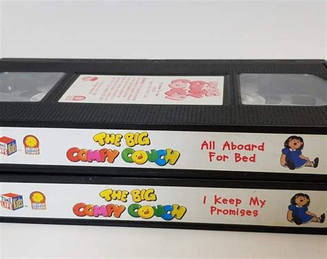 Vintage The Big Comfy Couch Vhs Tapes I Keep My Promises All Aboard For Bed Loonette Molly Etsy