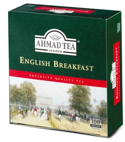 Herbata Ahmad Tea London english breakfast tea 100 torebek z zawieszką