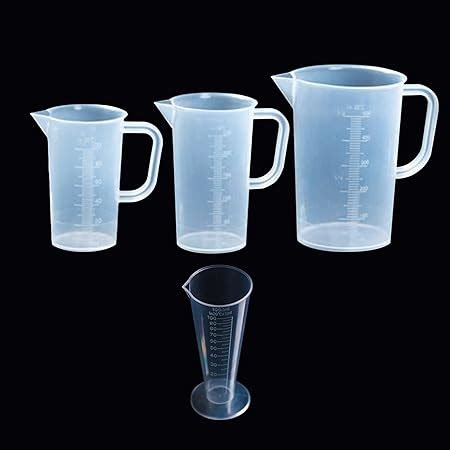 Kytpyi Graduated Plastic Beakers Pcs Ml Ml Ml Graduated