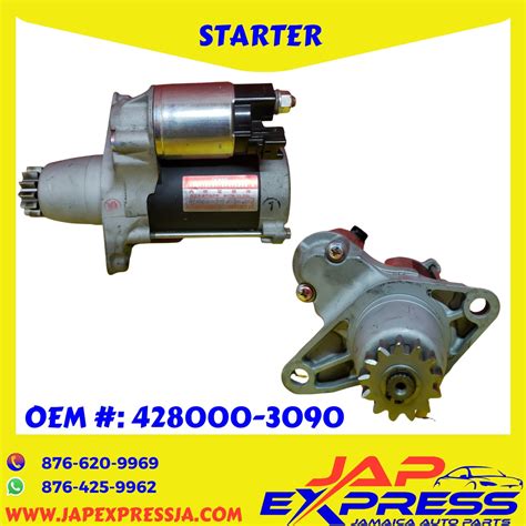 1az 2az Fe Starter Motor Assy Toyota Ipsum Acm21 Toyota Noah Voxy A Jamaica Auto Parts Express