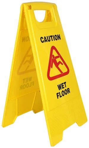 Rectangular Yellow Caution Sign Board For Hospital At Rs 350piece In