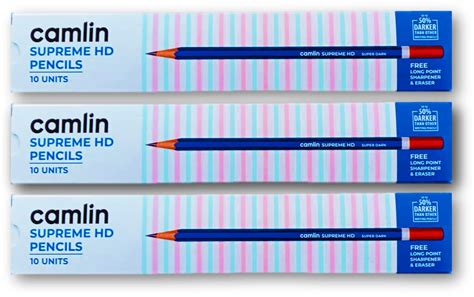 Camlin Supreme Hd Pencils 10 Units Pack Of 3 Unique