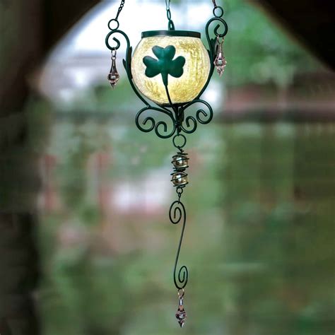 Shamrock Hanging Solar Lantern – Creative Irish Gifts