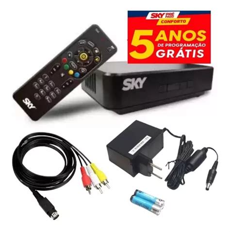 Receptor Sd Sky Pré Pago livre Conforto 5 Anos Recarga Parcelamento