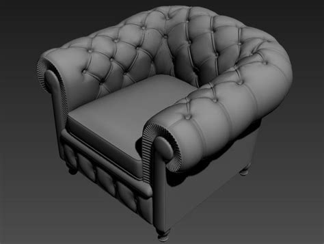 Soft One Seater Sofa In 3d Max File Free Cadbull Seater Sofa Retro