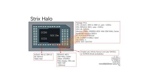 AMD Strix Halo tendría un modelo con 16 cores y 40 CUs