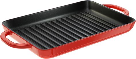 Tramontina Grill Pan With Press Enameled Cast Iron 11 In