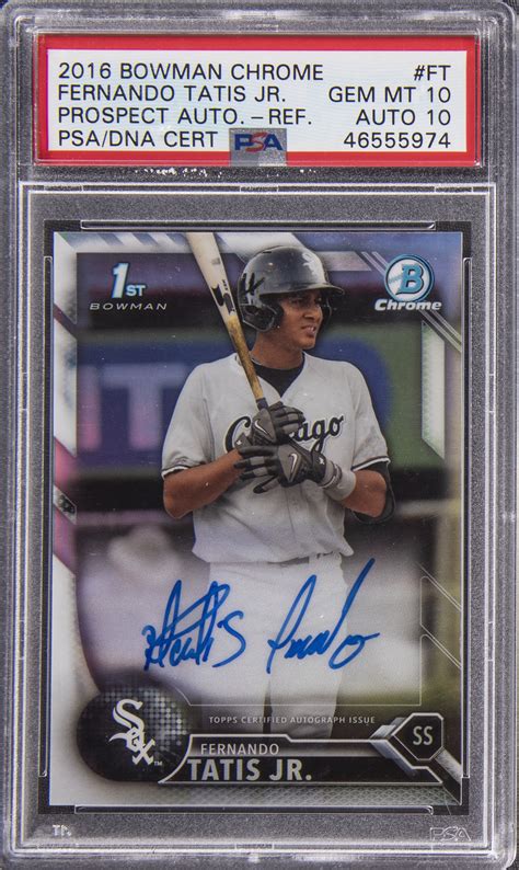 Lot Detail 2016 Bowman Chrome Baseball Prospects Autographs Refractor