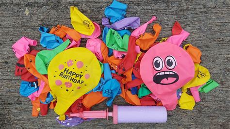 Pompa Balon Warna Warni Merah Kuning Biru Pink Hijau Ada Jajan Susu