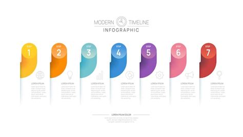 Modèle De Diagramme De Chronologie Infographique Pour Les Entreprises