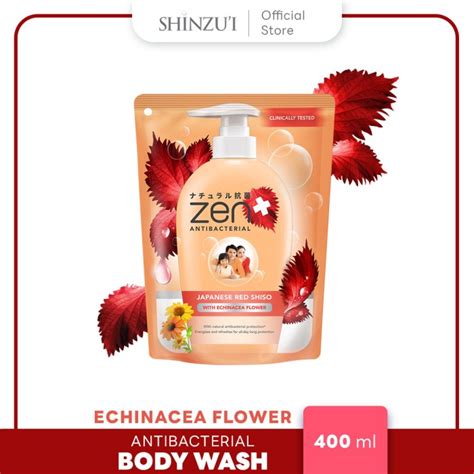 Zen Antibacterial Body Wash Japanese Red Shiso Refill Ml Lazada