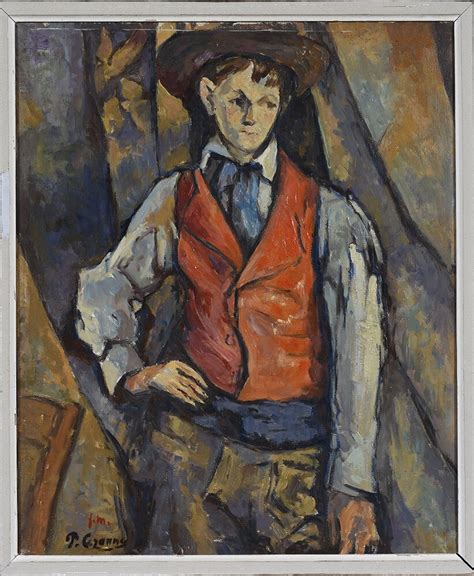 Cézanne Paul Boy in a Red Waistcoat MutualArt