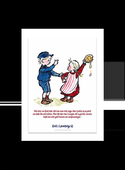 Poster Michel und Klein Ida aus Lönneberga 30x40 cm Astrid Lindgren