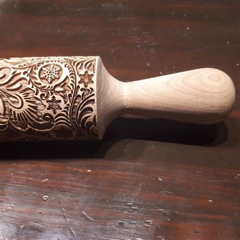 SALE Embossing Rolling Pins Laser Engraved Embossed Etsy Embossed