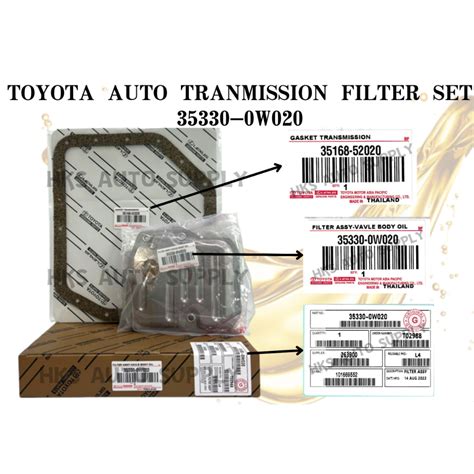 ATF Auto Transmission Filter Set Toyota Vios NCP42 NCP93 NCP150 Yaris