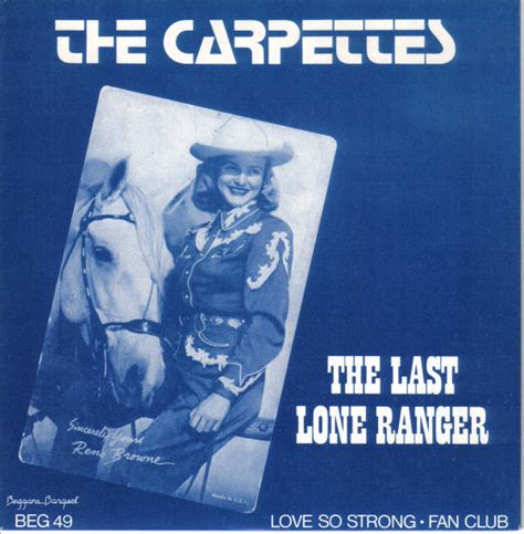 The Carpettes – The Last Lone Ranger (1980, Vinyl) - Discogs