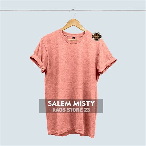 Jual Kaos Polos Salem Misty Lengan Pendek Cotton Combed 30s Shopee