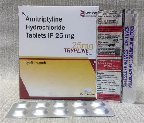 Mg Amitriptyline Hydrochloride Tablets Ip At Rs Box Pharma