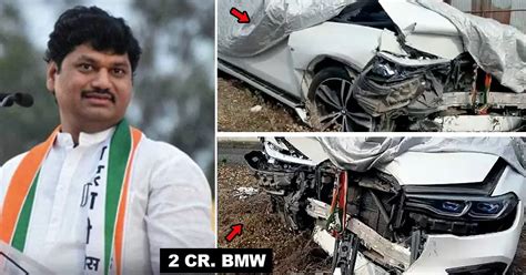 Ncp Mla Dhananjay Munde Survives Crash In A 2 Crore Rupee Bmw X7 Luxury