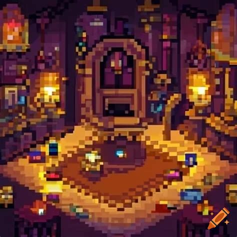 Pixel Art Of A Treasure Room On Craiyon