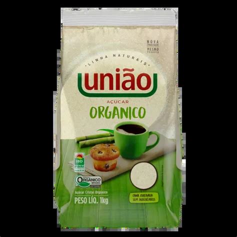 Açúcar Cristal Orgânico União 1kg