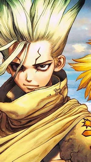 331786 Dr Stone Senku Chrome Kohaku Phone HD Wallpapers Images