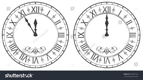 Midnight Clock Images Stock Photos Vectors Shutterstock