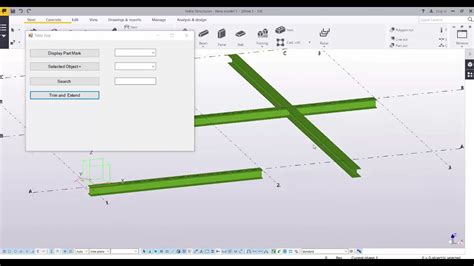 Trim And Extend In Tekla As Autocad Using Tekla Api Youtube