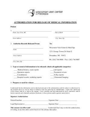 Fillable Online The Essentials Of A Medical Record Authorization For