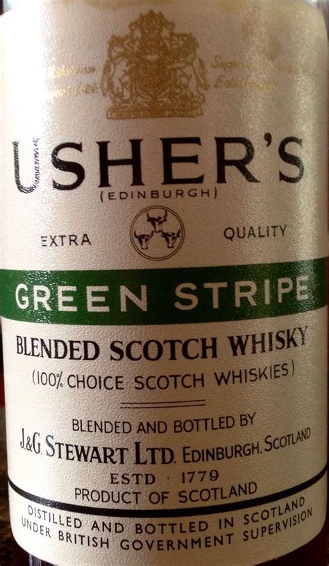 Ushers Green Stripe 1970s Maltes