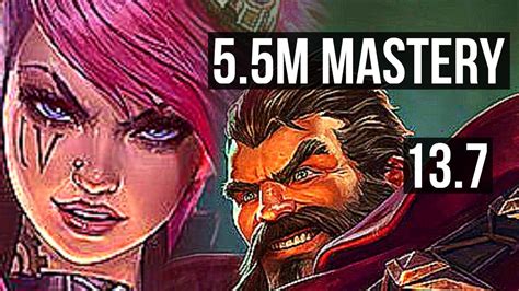 VI Vs GRAVES JNG 5 5M Mastery 1800 Games 11 2 12 KR