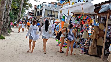 This Is Boracay White Beach Path On July Pm Walk From