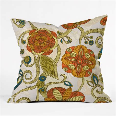 Deny Designs Valentina Ramos Flowers Throw Pillow And Reviews Wayfair